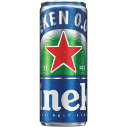 Heineken 0.0 безалкохолна бира, кен (500 мл)