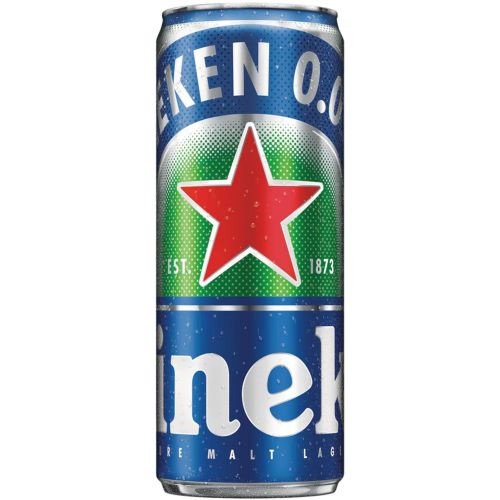 Heineken 0.0 безалкохолна бира, кен (500 мл)