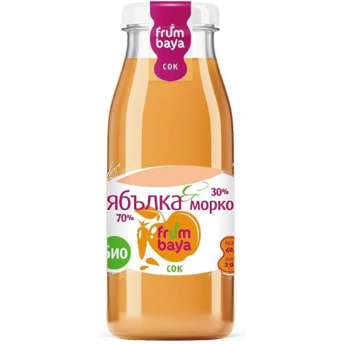 Frumbaya био сок ябълка и морков (250 мл)
