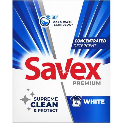 Savex White прах за пране, 4 пранета (320 г)