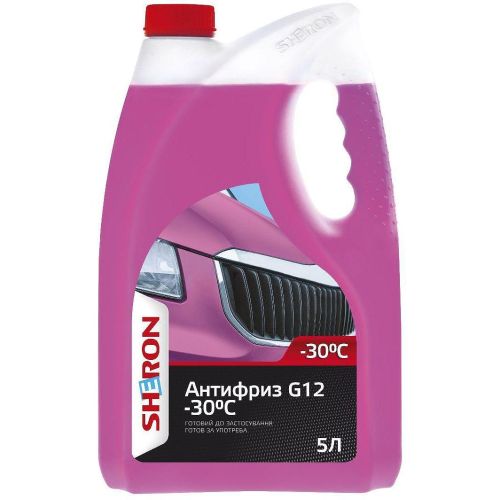 Sheron G12 антифриз, -30 градуса, червен (5 л)