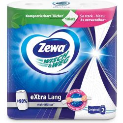 Zewa Wisch & Weg Extra Long кухненска хартия, 2 бр. х 86 къса (1 бр.)