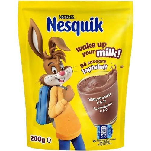 Nestle Nesquik разтворима какаова напитка с добавени витамини и минерали (200 г)