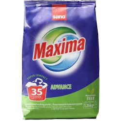 Sano Maxima Advance прах за цветно пранета, 35 пранета (1.25 кг)
