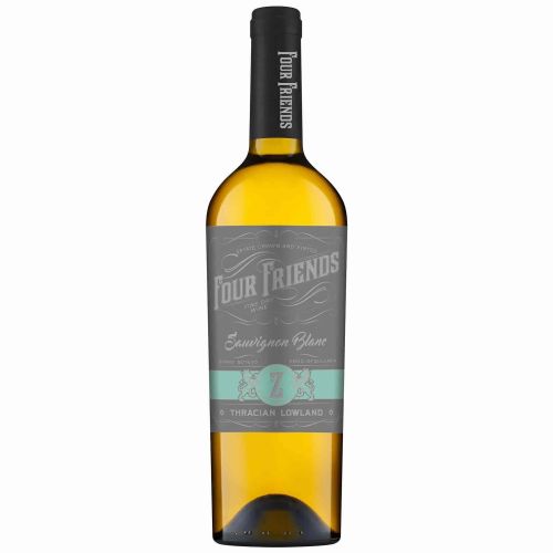 Four Friends бяло вино совиньон блан (750 мл)