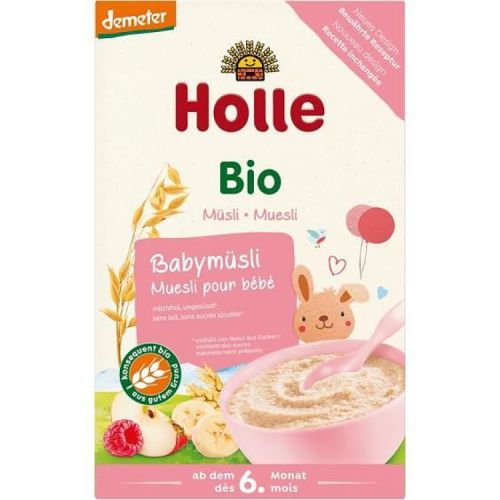 Holle био каша с мюсли, пълнозърнеста с плодове (250 г)