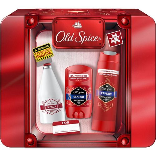Old Spice Captain комплект душ гел 3в1 250 мл, стик дезодорант 50 мл, афтършейв лосион 100 мл (1 бр.)