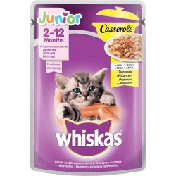 Whiskas пауч касерол джуниър пилешко (85 г)