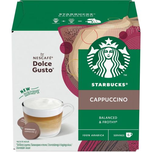 Starbucks Cappuccino кафе капсули съвместими с Dolce Gusto (12 бр.)