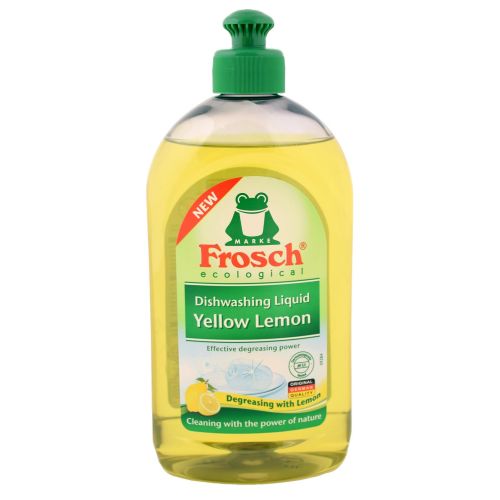 Frosch почистващ препарат за съдове жълт лимон (500 мл)