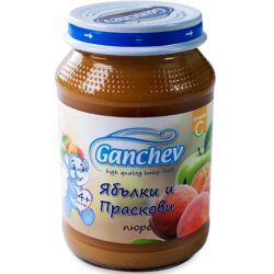 Ганчев пюре от ябълки и прасови (190 г)