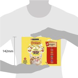 Purina Friskies пауч храна за котки с телешко месо, 12 бр. х 85 г (1.02 кг)