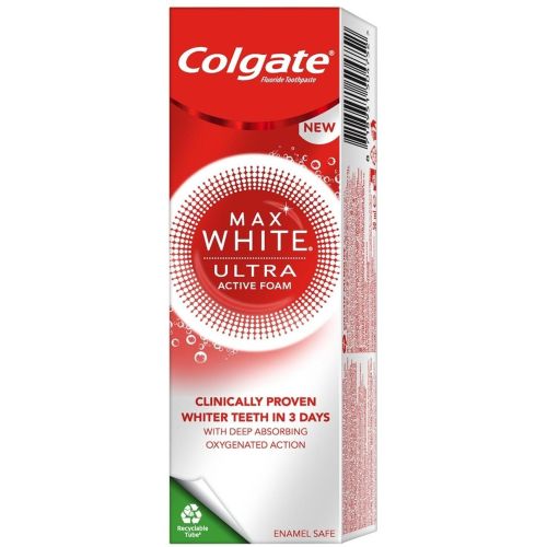 Colgate Max White Ultra Active Foam паста за зъби (50 мл)