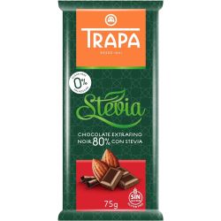 Trapa черен шоколад със стевия 80% (75 г)