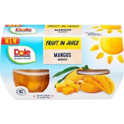 Dole Fruit in Juice сок манго, 4 бр. х 113 г (452 г)