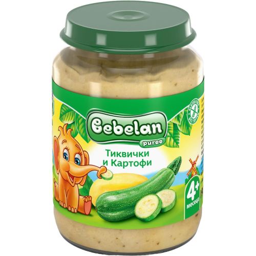 Bebelan пюре с тиквички и картофи (190 г)
