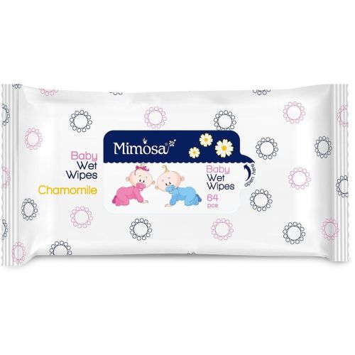 Mimosa бебешки влажни кърпи лайка (64 бр.)