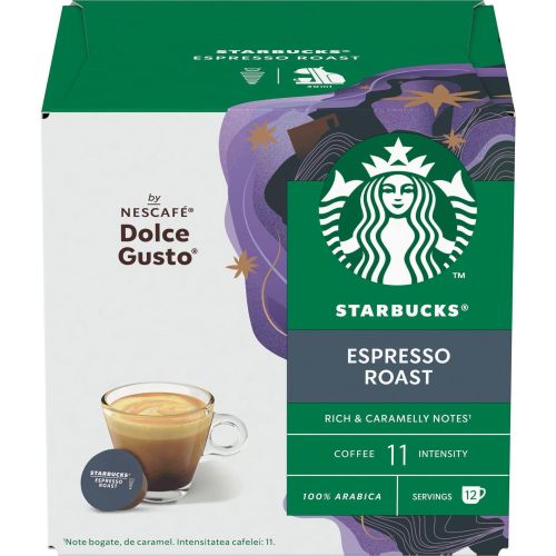 Starbucks Espresso Roast кафе капсули съвместими с Dolce Gusto (12 бр.)