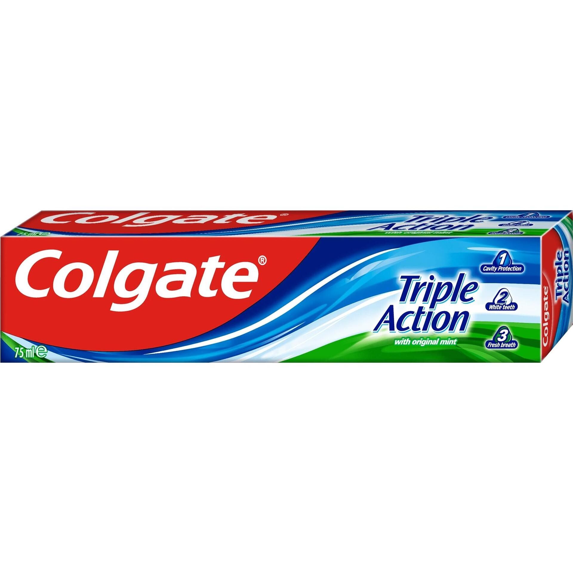 89 Colgate Colgate Triple Action паста за зъби на цена от 1.89 € за 75 мл | Gladen.bg