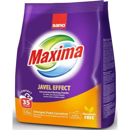 Sano Maxima Javel Effect прах за пране, 35 пранета (1.25 кг)