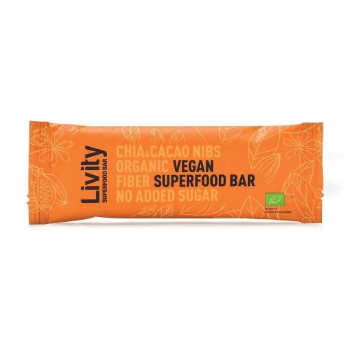 Livity био бар суперфууд чиа и какаови зърна (25 г)
