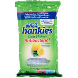 Wet Hankies Lemon влажни кърпички (15 бр.)