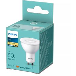 Philips LED крушка GU10, 4.7W, 380Lm, 2700k (1 бр.)