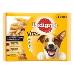 Pedigree пауч говеждо и агнешко месо с моркови (400 г)