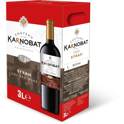 Шато Карнобат червено вино сира Bag in Box (3 л)
