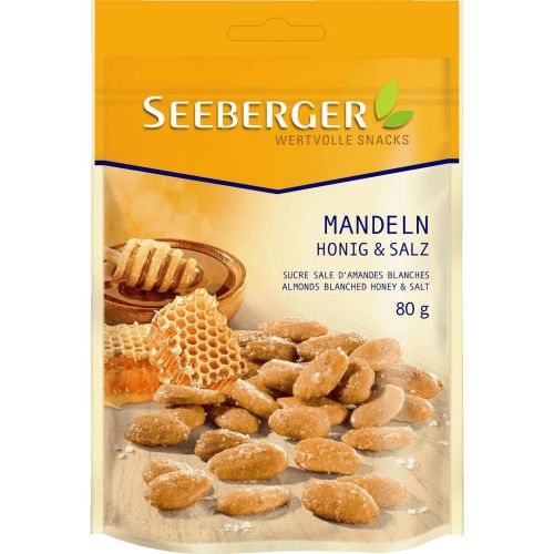 Seeberger бадеми с мед и сол (80 г)
