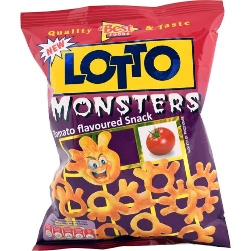 Lotto Monsters снакс с вкус на домати (35 г)