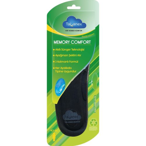 Tabanex Memory Comfort универсални стелки за обувки, 40 - 46 (1 бр.)