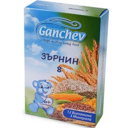 Ганчев каша Зърнин 8, 6+ месеца (200 г)