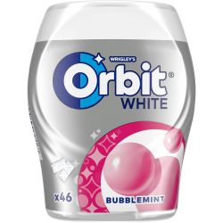 Orbit White Bubblemint дъвки бутилка, 46 бр. (64 г)