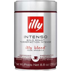 Illy Espresso Intenso черно изпечено мляно кафе (250 г)