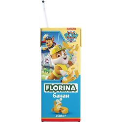 Florina сок банан, сламка (250 мл)