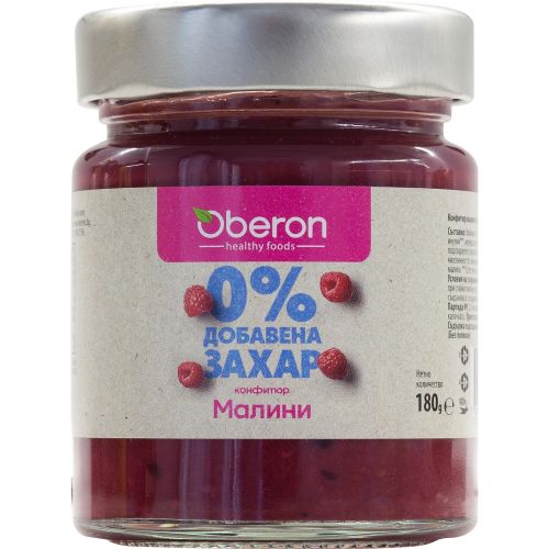 Оберон конфитюр малина без захар (180 г)