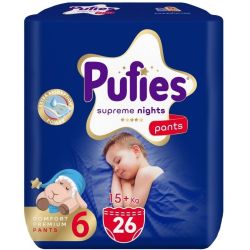 Pufies Night нощни гащички XL 15+ кг (26 бр.)