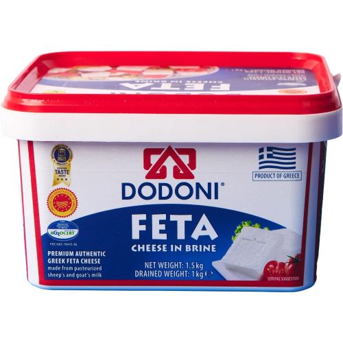 Dodoni сирене фета от 70% овче мляко и 30% козе мляко (1 кг)