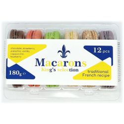 Toma's Bakery King's Selection замразени френски макарони, 12 броя (180 г)