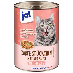 Ja! котешка храна консерва със сьомга (415 г)