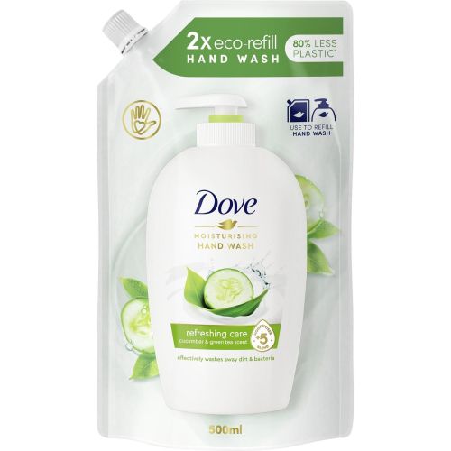Dove Refreshing Care течен крем сапун, пълнител (500 мл)