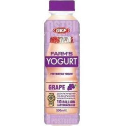 OKF Farm's Yogurt напитка йогурт грозде (500 мл)