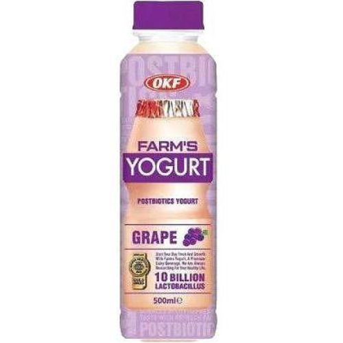 OKF Farm's Yogurt напитка йогурт грозде (500 мл)