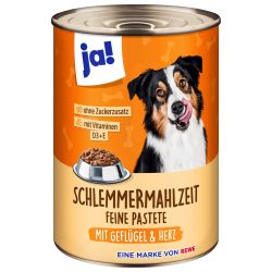 Ja! кучешка храна консерва със сърца (400 г)