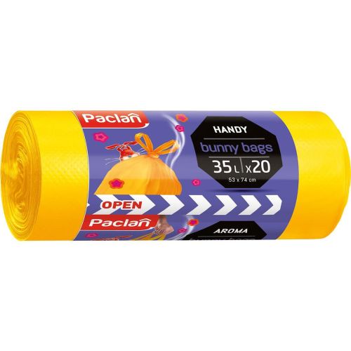 Paclan Bunny Bags ароматизирани торби за смет, 35 л (20 бр.)