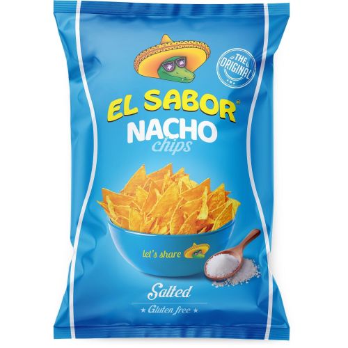 El Sabor Nacho натурален чипс със сол (100 г)