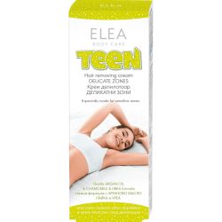 Elea Teen нежен крем-депилатор за деликатни зони (75 мл)