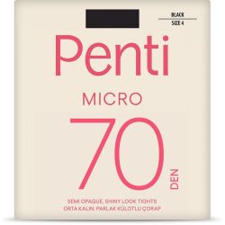 Penti чорапогащи Micro 70 DEN, черен, размер 4 (1 бр.)
