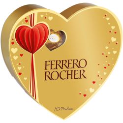 Ferrero Rocher шоколадови бонбони сърце (125 г)